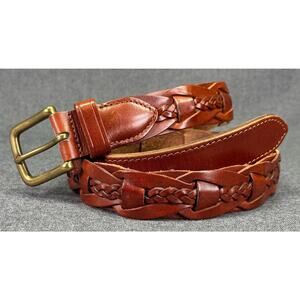 Vintage Trafalgar Braided Leather Belt
